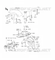 GARDE BOUE pour Kawasaki Z750S 2005