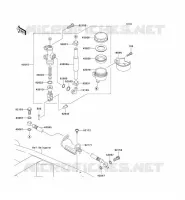 MAITRE CYLINDRE ARRI&Egrave;RE pour Kawasaki Z750S 2005