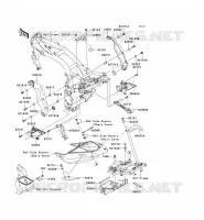 PIECE DE CADRE (COUVERTURE) pour Kawasaki Z750S 2005