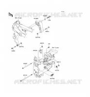 SUPPORT MOTEUR pour Kawasaki Z750S 2005