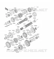 TRANSMISSION pour Kawasaki Z750S 2005