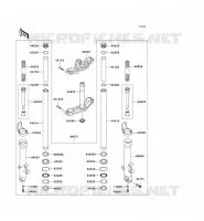 FOURCHE pour Kawasaki Z750S 2005