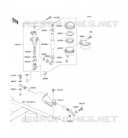MAITRE CYLINDRE ARRI&Egrave;RE pour Kawasaki Z750S 2005