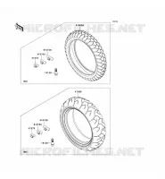 PNEUS pour Kawasaki Z750S 2005