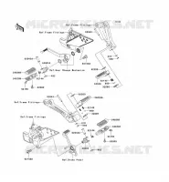 REPOSE PIED pour Kawasaki Z750S 2005