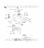 RESERVOIR CARBURANT pour Kawasaki Z750S 2006