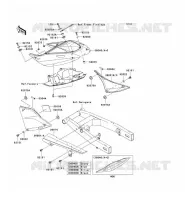 CACHE LAT&Eacute;RAL/GARDE CHAINE pour Kawasaki Z750S 2006