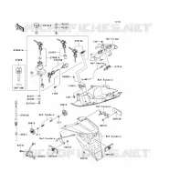 CONTACTEUR SERRURE/R&Eacute;FLECTEUR pour Kawasaki Z750S 2007