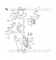COUVERCLES MOTEUR pour Kawasaki Z750S 2007