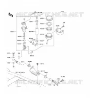 MAITRE CYLINDRE ARRI&Egrave;RE pour Kawasaki Z750S 2007