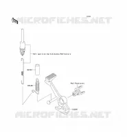 PEDALE DE FREIN/TORQUE LINK pour Kawasaki Z750S 2007