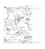 PIECE DE CADRE (COUVERTURE) pour Kawasaki Z750S 2007