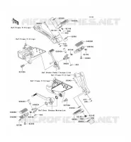 REPOSE PIED pour Kawasaki Z750S 2007