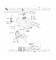 RESERVOIR CARBURANT pour Kawasaki Z750S 2007