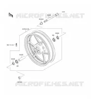 ROUE AVANT pour Kawasaki Z750S 2007