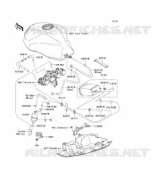 SYSTEME D'EVAPORATION CARBURANT(CA) pour Kawasaki Z750S 2007