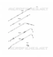 CABLES pour Kawasaki Z750 2007