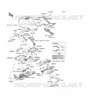 CACHE LAT&Eacute;RAL/GARDE CHAINE pour Kawasaki Z750 2007