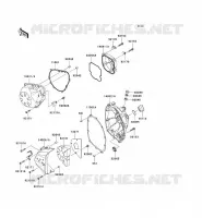 COUVERCLES MOTEUR pour Kawasaki Z750 2007
