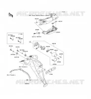 FEUX ARRI&Egrave;RE(S) pour Kawasaki Z750 2007