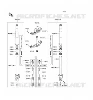 FOURCHE pour Kawasaki Z750 2007