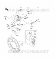 FREIN ARRIERE pour Kawasaki Z750 2007