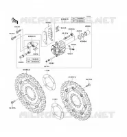 FREIN AVANT pour Kawasaki Z750 2007
