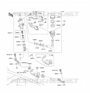MAITRE CYLINDRE ARRI&Egrave;RE pour Kawasaki Z750 2007