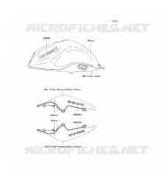 STICKER(EBONY) pour Kawasaki Z750 2007