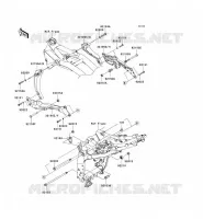 SUPPORT MOTEUR pour Kawasaki Z750 2007