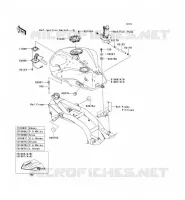 RESERVOIR CARBURANT pour Kawasaki Z750 2011