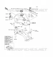 RESERVOIR CARBURANT pour Kawasaki Z750 2012