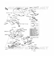 CACHE LAT&Eacute;RAL/GARDE CHAINE pour Kawasaki Z750 ABS 2008