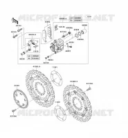 FREIN AVANT pour Kawasaki Z750 ABS 2008