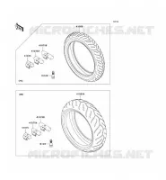 PNEUS pour Kawasaki Z750 ABS 2008