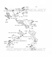 REPOSE PIED pour Kawasaki Z750 ABS 2008