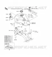 RESERVOIR CARBURANT pour Kawasaki Z750 ABS 2011