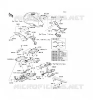 CACHE LAT&Eacute;RAL/GARDE CHAINE pour Kawasaki Z750 ABS 2012