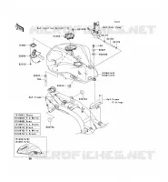 RESERVOIR CARBURANT pour Kawasaki Z750 ABS 2012
