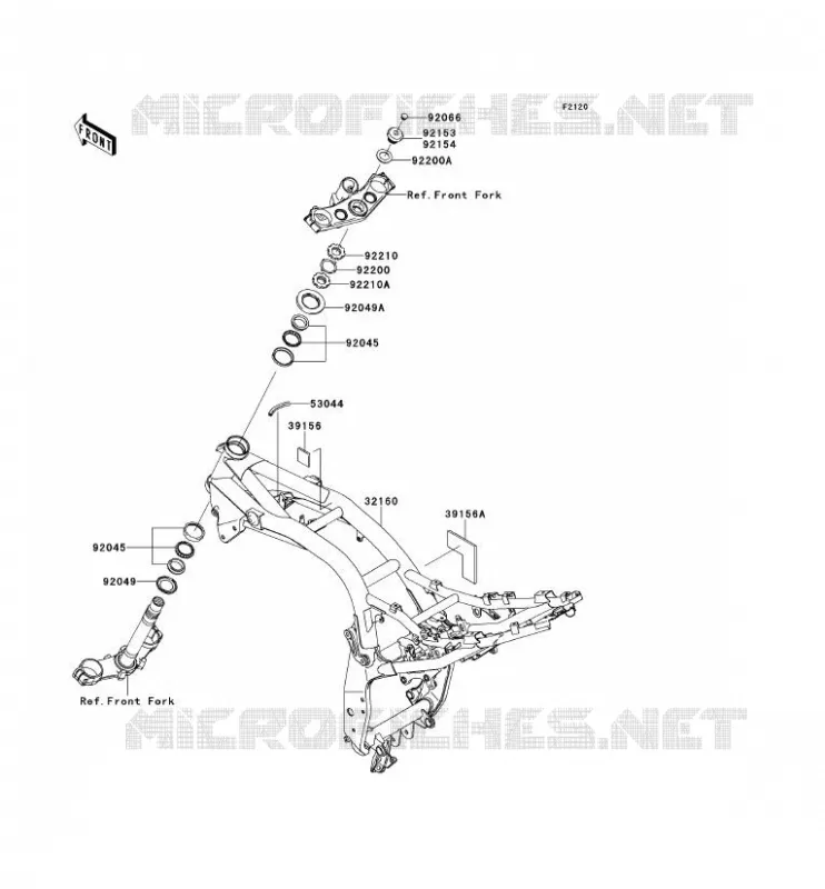 CH&Acirc;SSIS Kawasaki MOTOS 750 2012 Z750 ABS  ZR750MCF