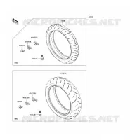 PNEUS pour Kawasaki Z750R 2011