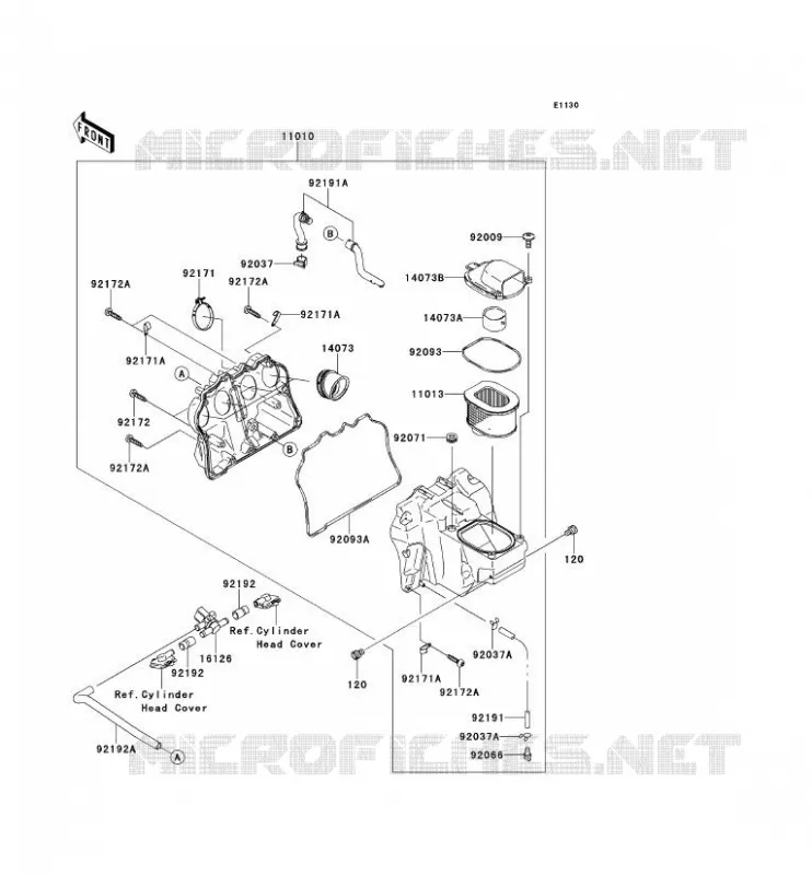 FILTRE A AIR Kawasaki MOTOS 750 2012 Z750R ABS  ZR750PCF