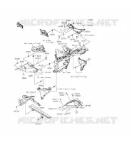 CACHE LAT&Eacute;RAL/GARDE CHAINE pour Kawasaki Z800 2013
