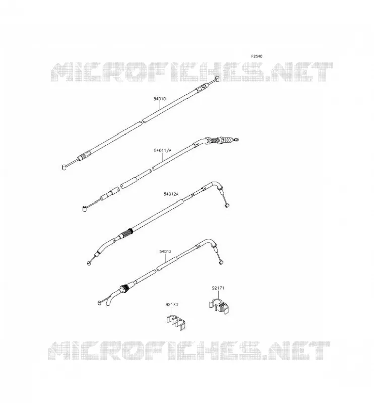 CABLES Kawasaki MOTOS 800 2013 Z800  ZR800ADS