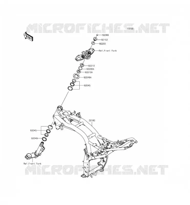 CH&Acirc;SSIS Kawasaki MOTOS 800 2013 Z800  ZR800ADS