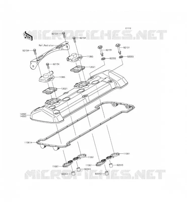 COUVRE CULASSE Kawasaki MOTOS 800 2013 Z800  ZR800ADS