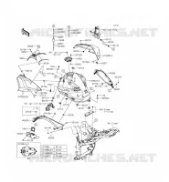 RESERVOIR CARBURANT pour Kawasaki Z800 2014