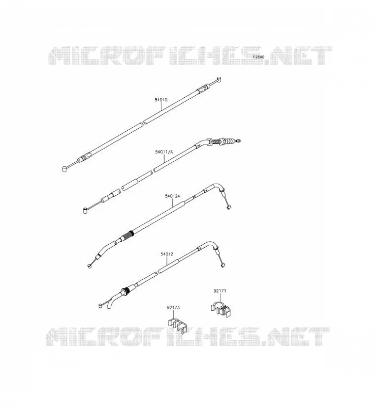 CABLES Kawasaki MOTOS 800 2015 Z800  ZR800AFF