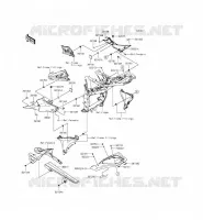 CACHE LAT&Eacute;RAL/GARDE CHAINE pour Kawasaki Z800 2015
