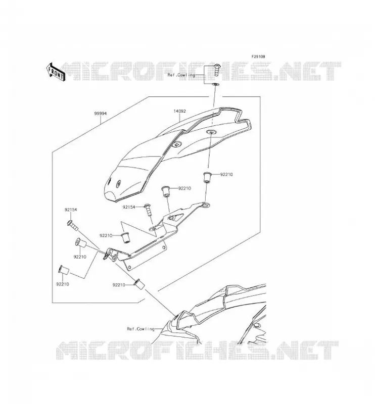 ACCESSOIRE(COUVRE COMPTEUR) Kawasaki MOTOS 800 2013 Z800 ABS  ZR800BDS